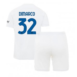 Inter Milan Federico Dimarco #32 Udebanesæt Børn 2023-24 Kort ærmer (+ korte bukser)